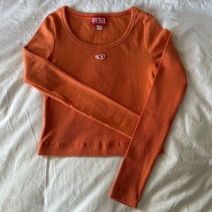 Diesel Orange Long Sleeve To